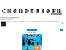 Tablet Screenshot of chorddujour.com